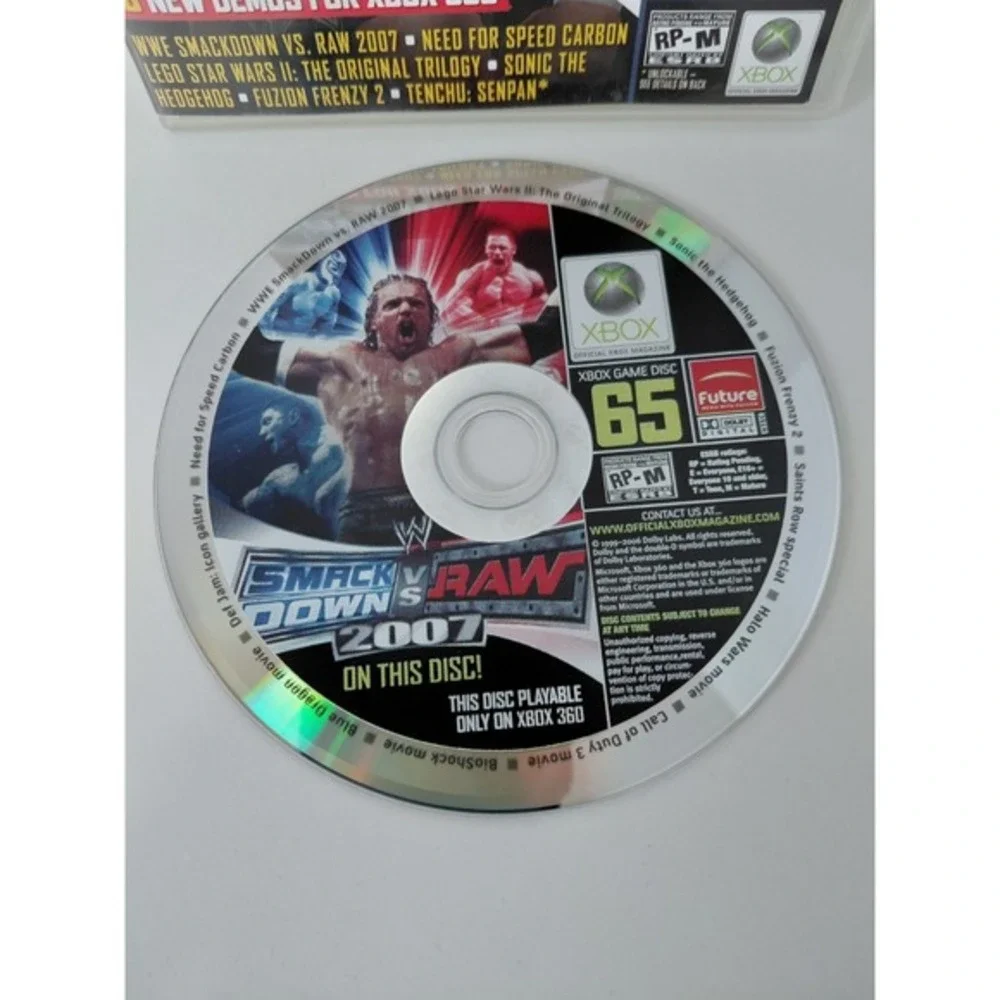 WWE Smackdown Vs‎ Raw 2007 Xbox 360 Demos